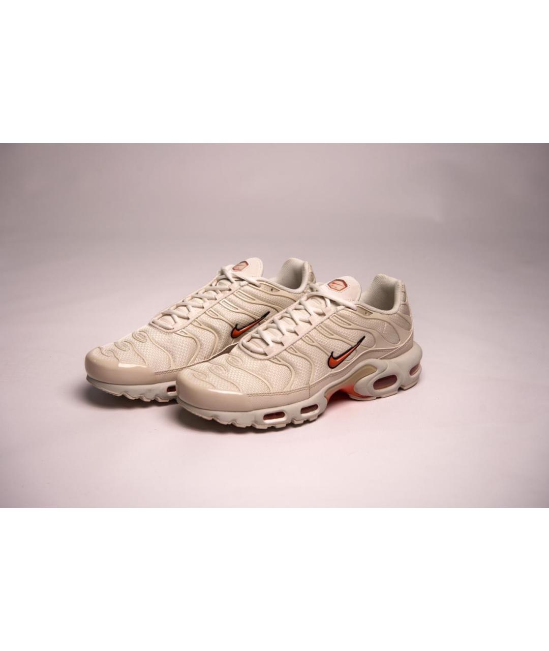 NIKE Белые текстильные низкие кроссовки / кеды, фото 2