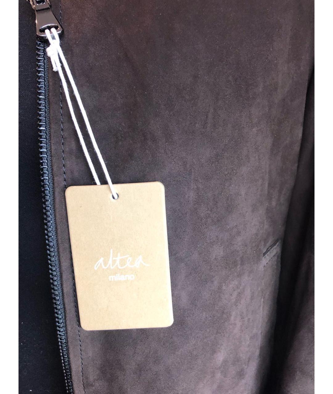 ALTEA Коричневая кожаная куртка, фото 4