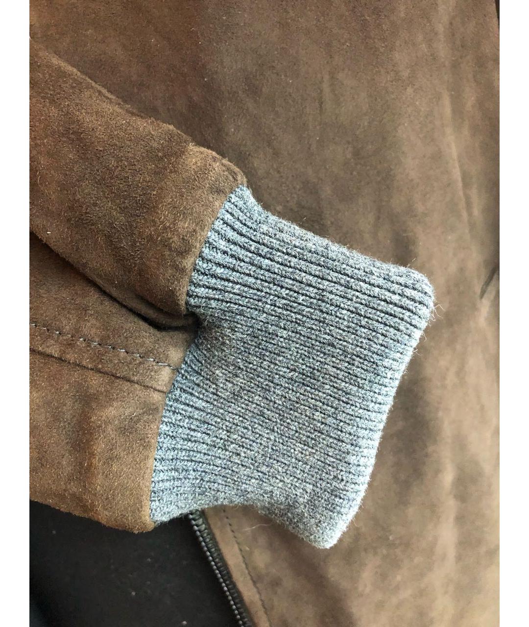 ALTEA Коричневая кожаная куртка, фото 5