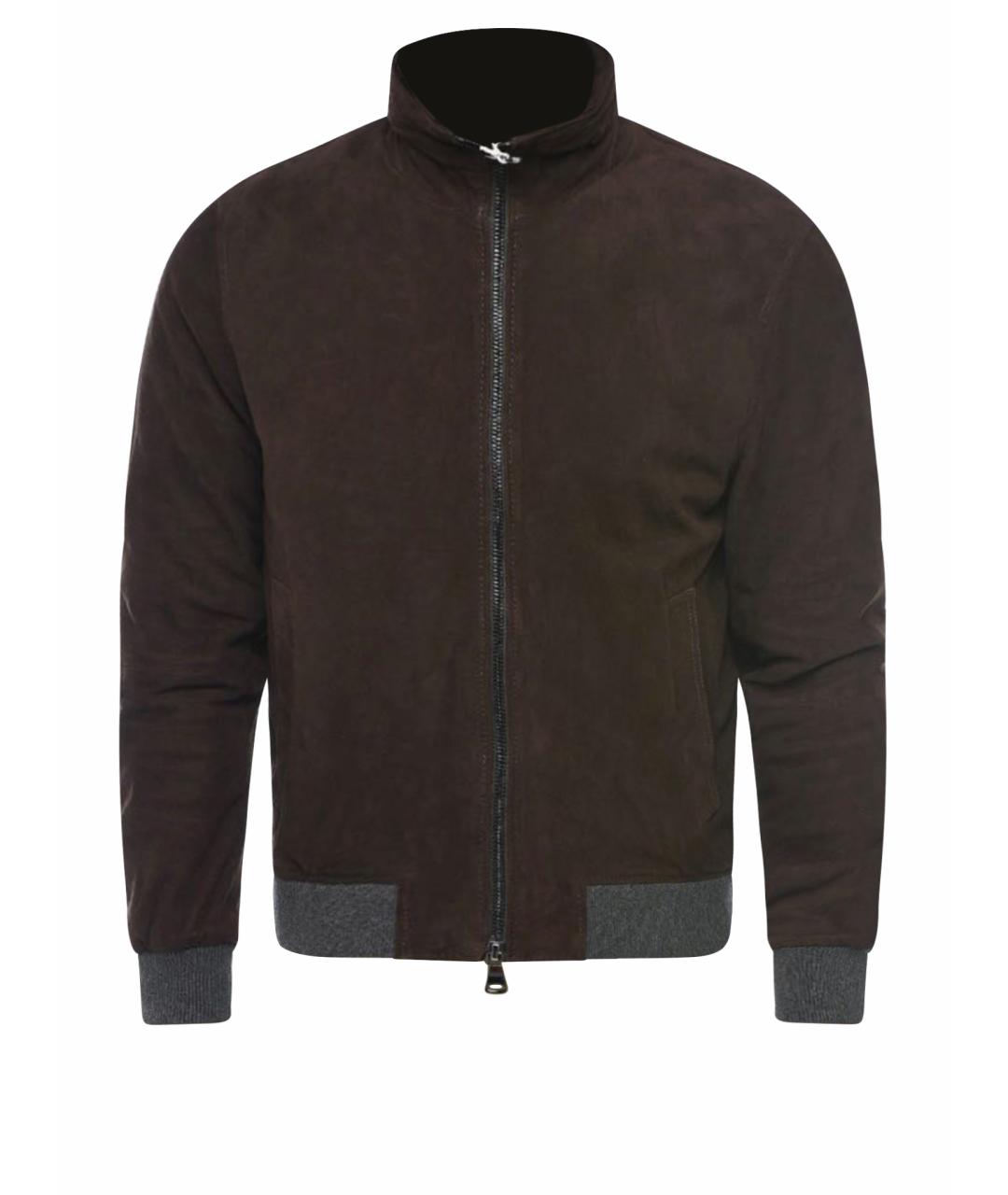 ALTEA Коричневая кожаная куртка, фото 1