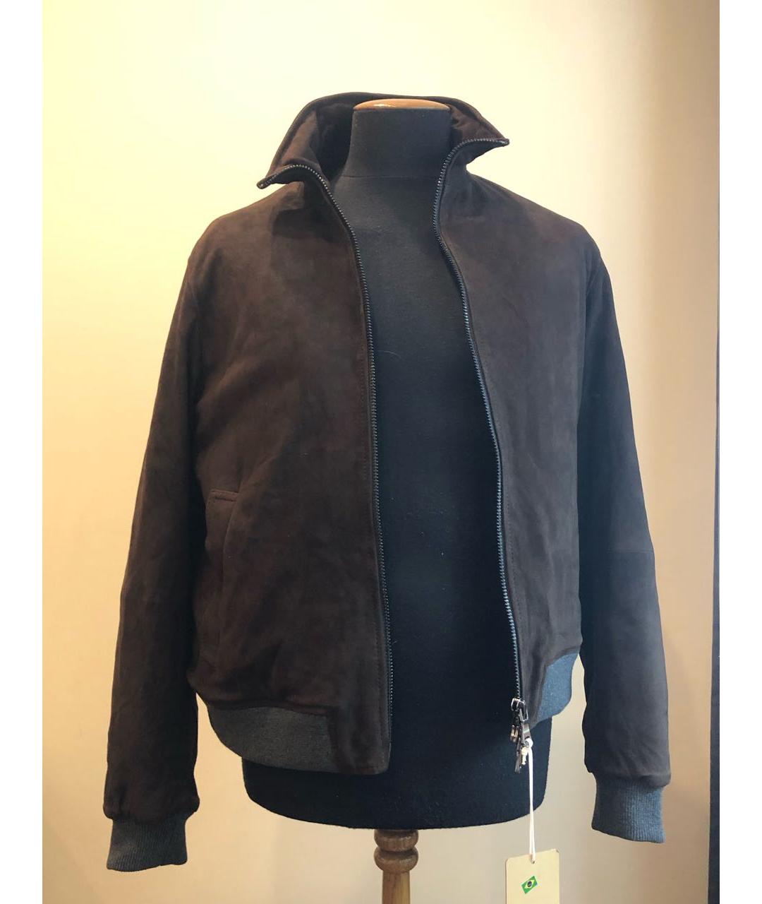 ALTEA Коричневая кожаная куртка, фото 2
