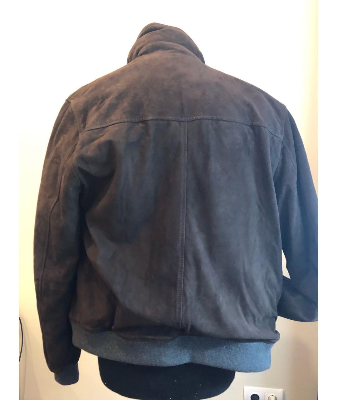 ALTEA Коричневая кожаная куртка, фото 3