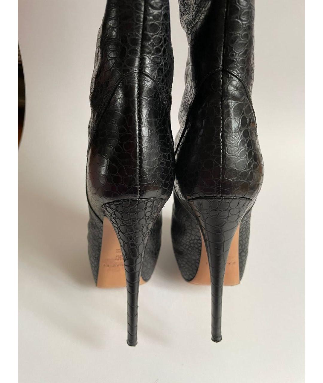 CASADEI Черные кожаные сапоги, фото 3