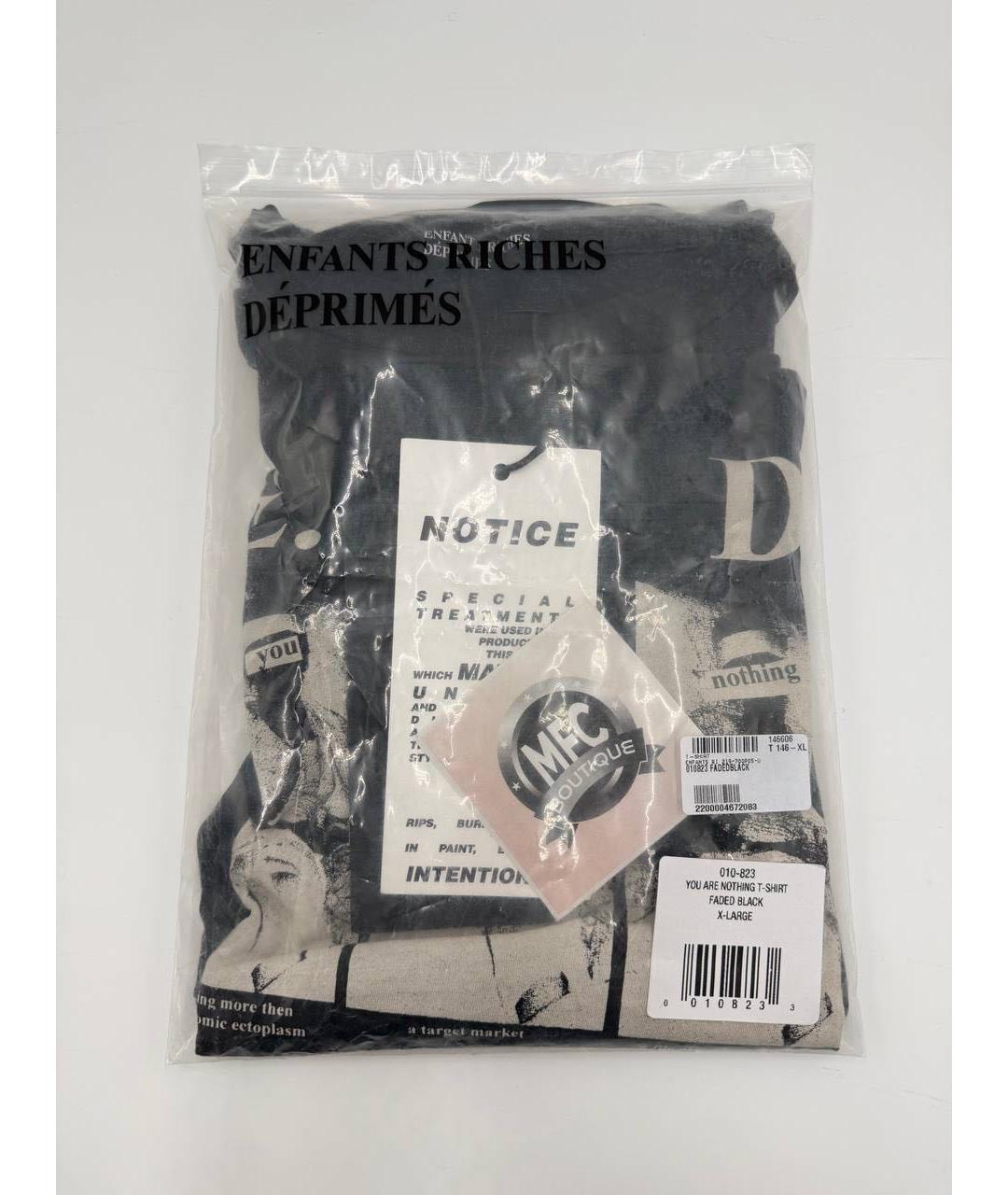 Enfants Riches Déprimés Черная хлопковая футболка, фото 6