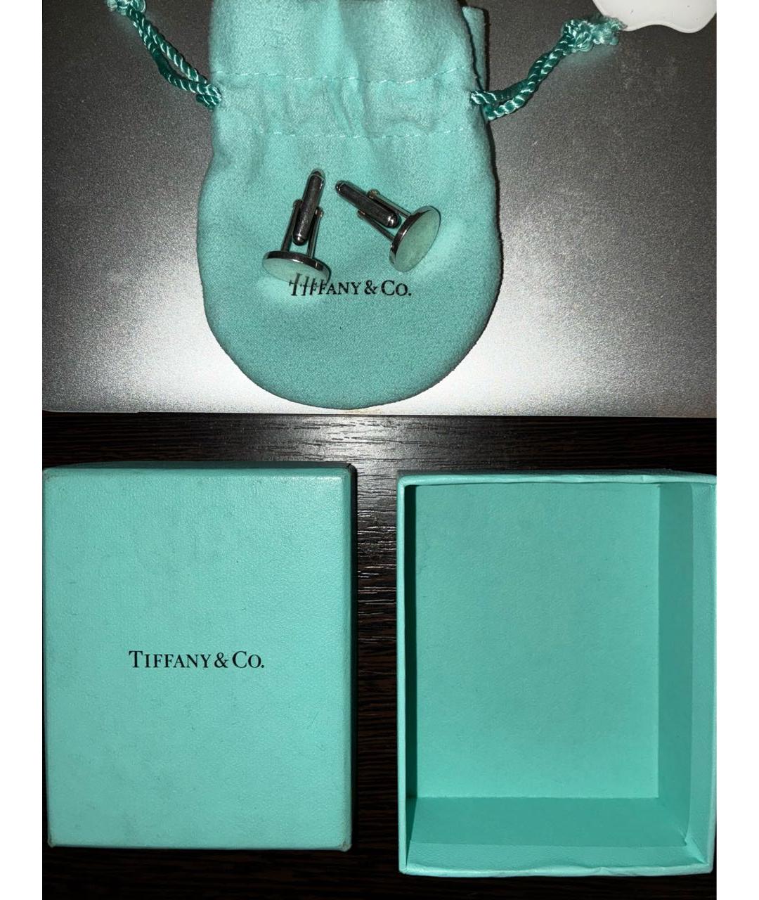 TIFFANY&CO Серебряные серебряные запонки, фото 5
