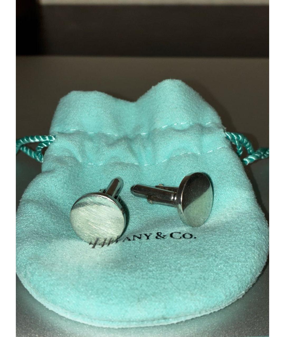 TIFFANY&CO Серебряные серебряные запонки, фото 6