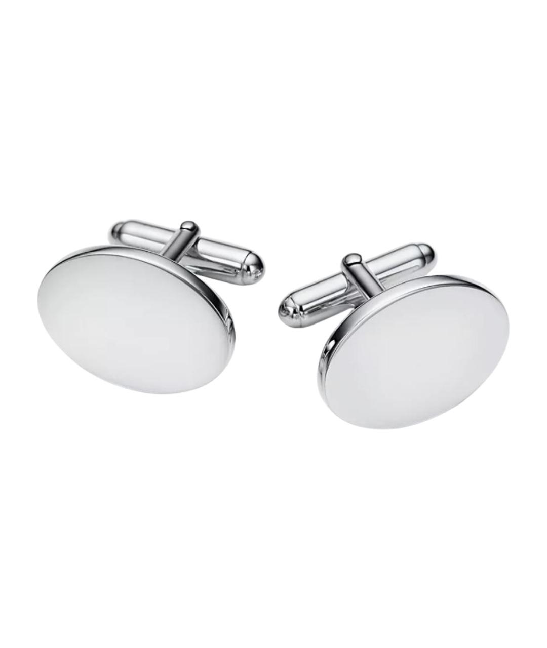 TIFFANY&CO Серебряные платиновые запонки, фото 1