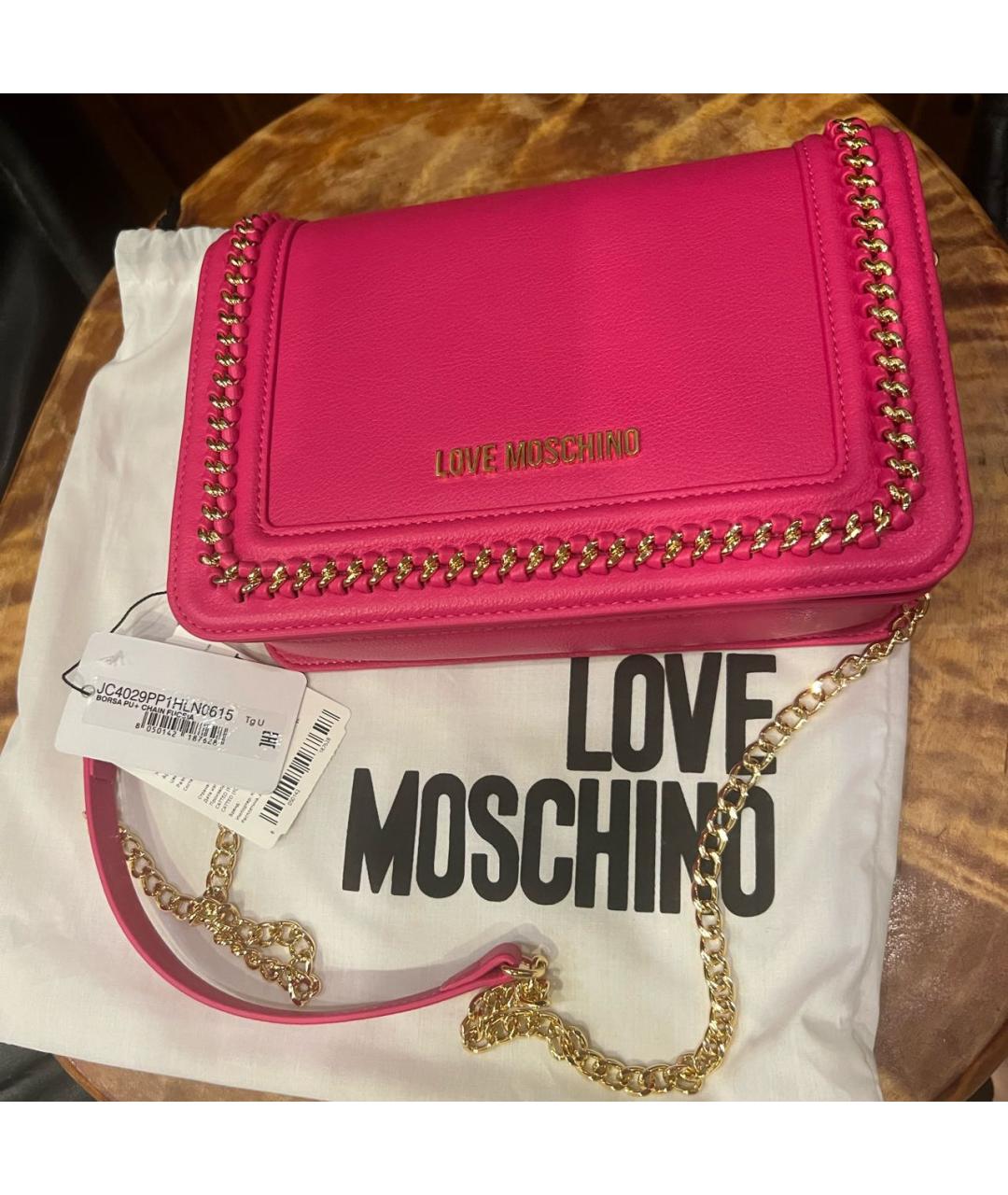 LOVE MOSCHINO Фуксия сумка через плечо, фото 2
