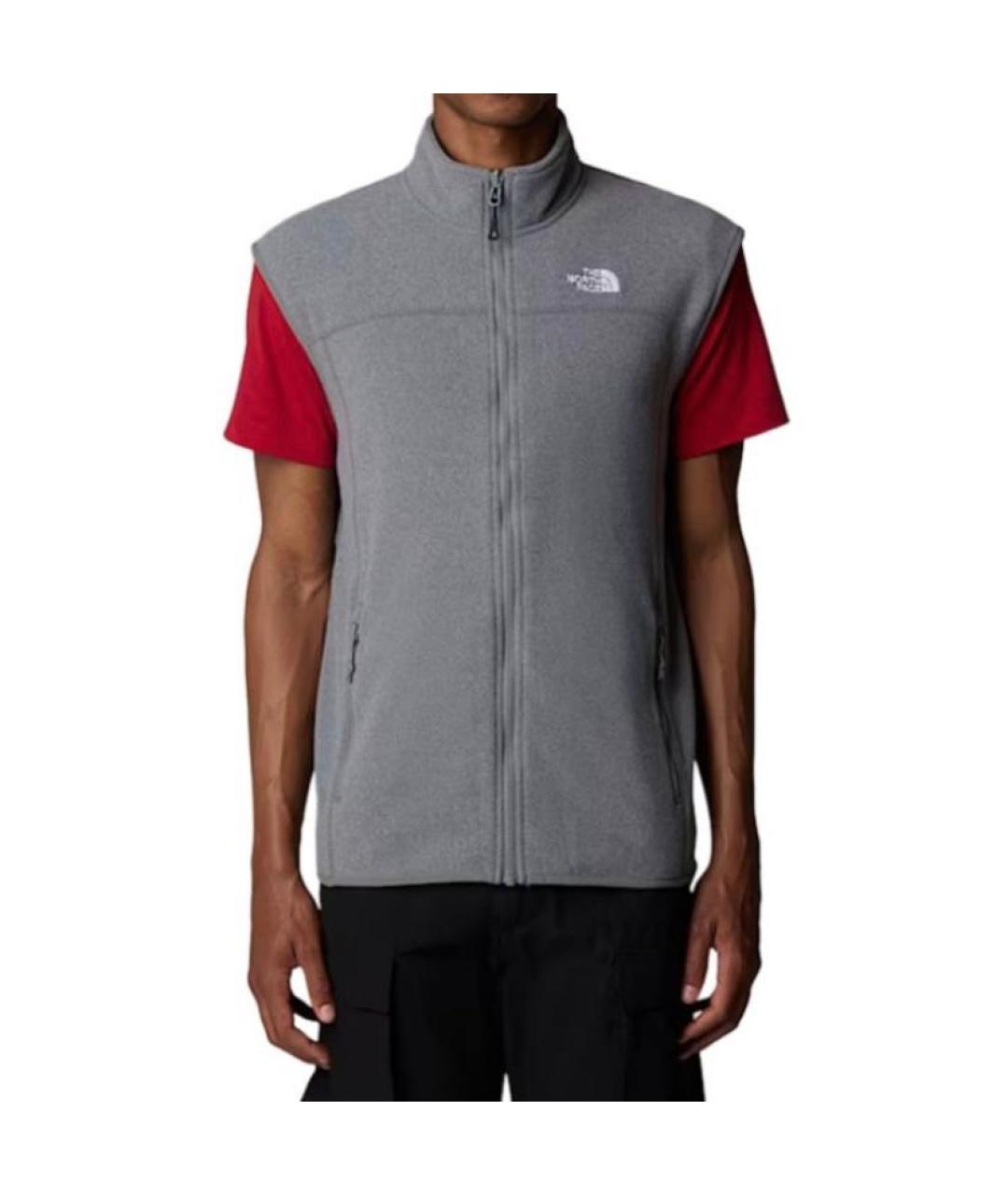 THE NORTH FACE Серый полиэстеровый жилет, фото 5