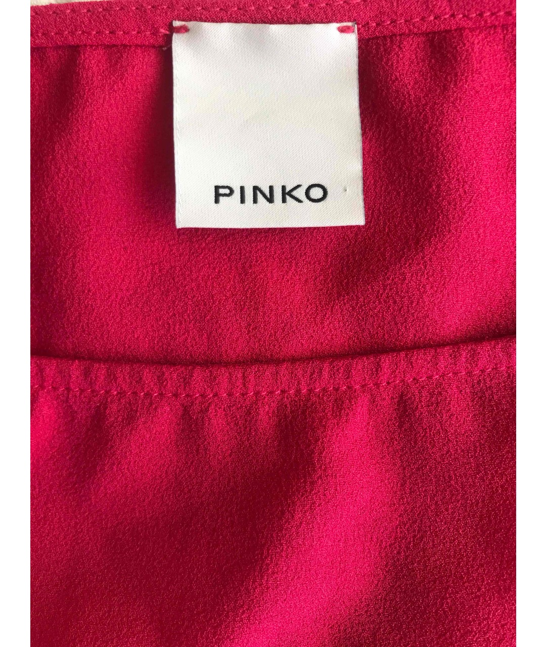 PINKO Розовая полиэстеровая футболка, фото 3