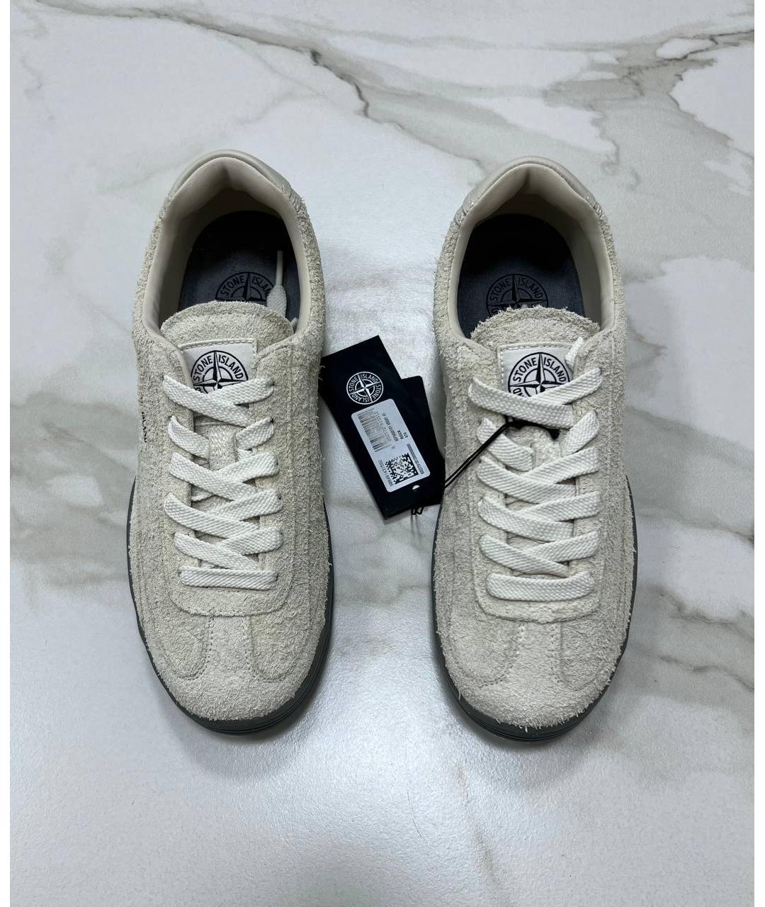 STONE ISLAND Бежевые низкие кроссовки / кеды, фото 2