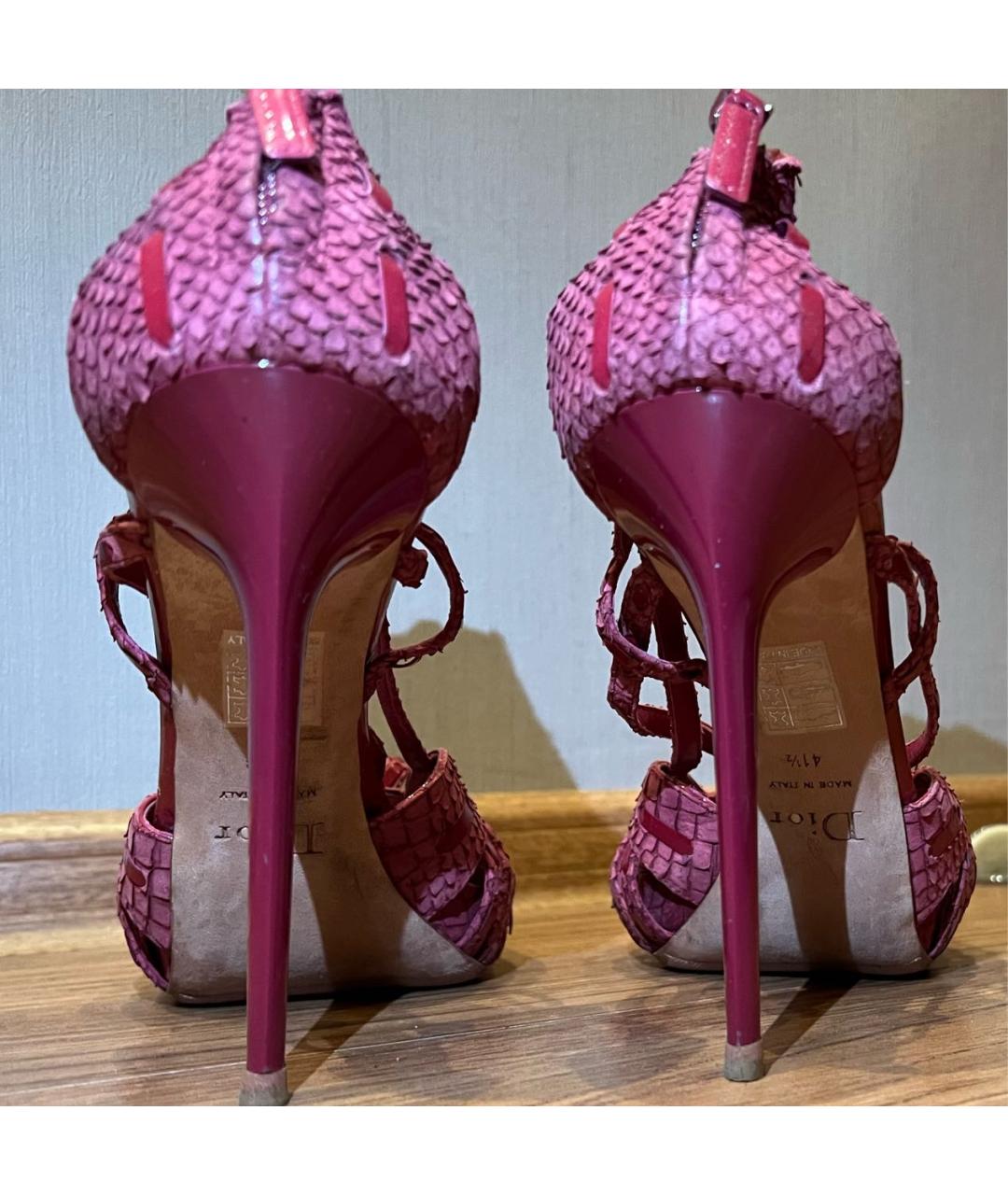 CHRISTIAN DIOR Розовые босоножки, фото 4