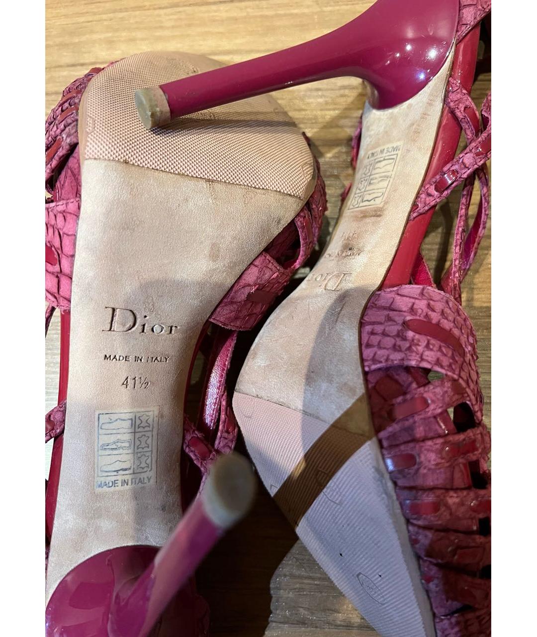 CHRISTIAN DIOR Розовые босоножки, фото 5