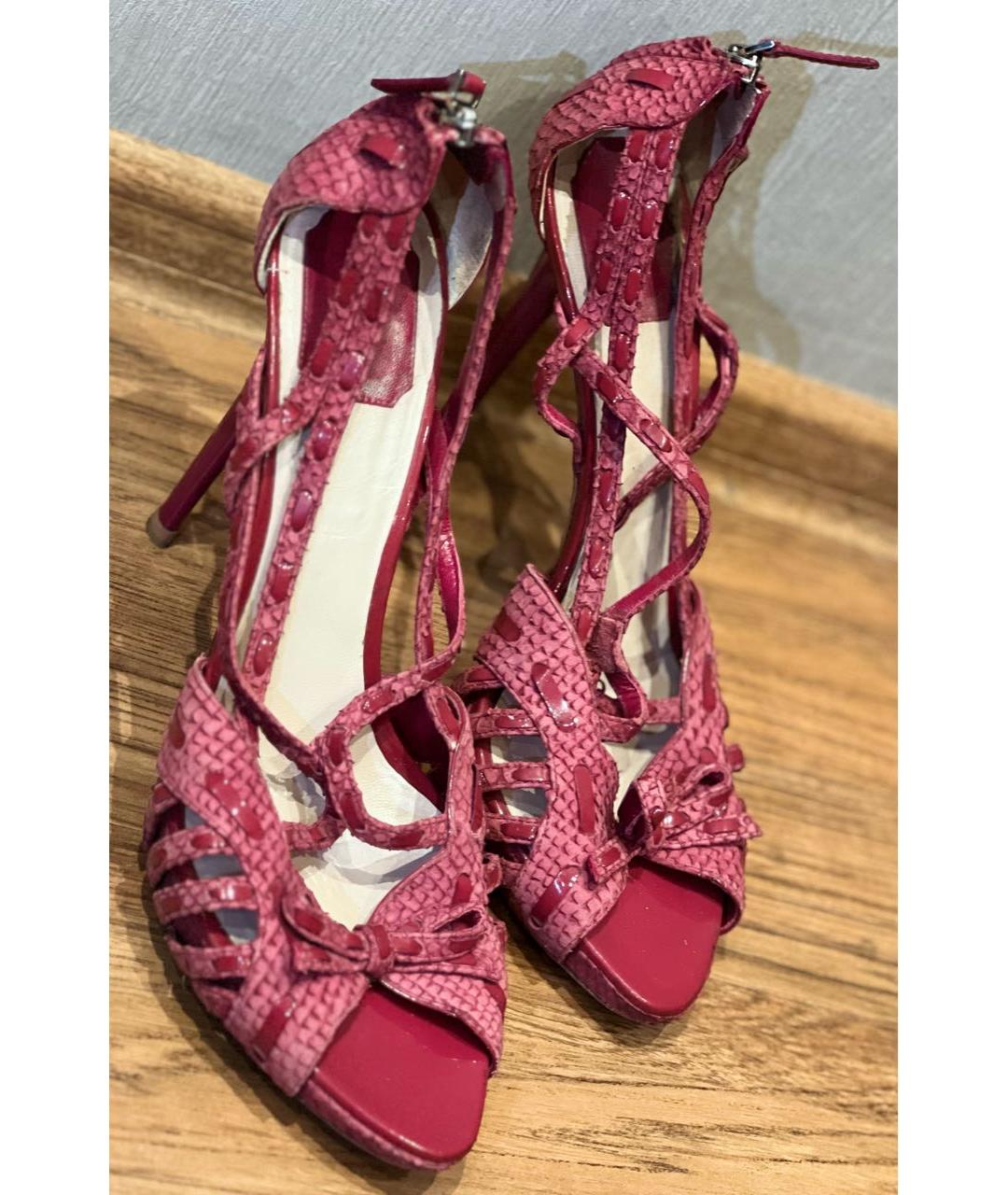CHRISTIAN DIOR Розовые босоножки, фото 6