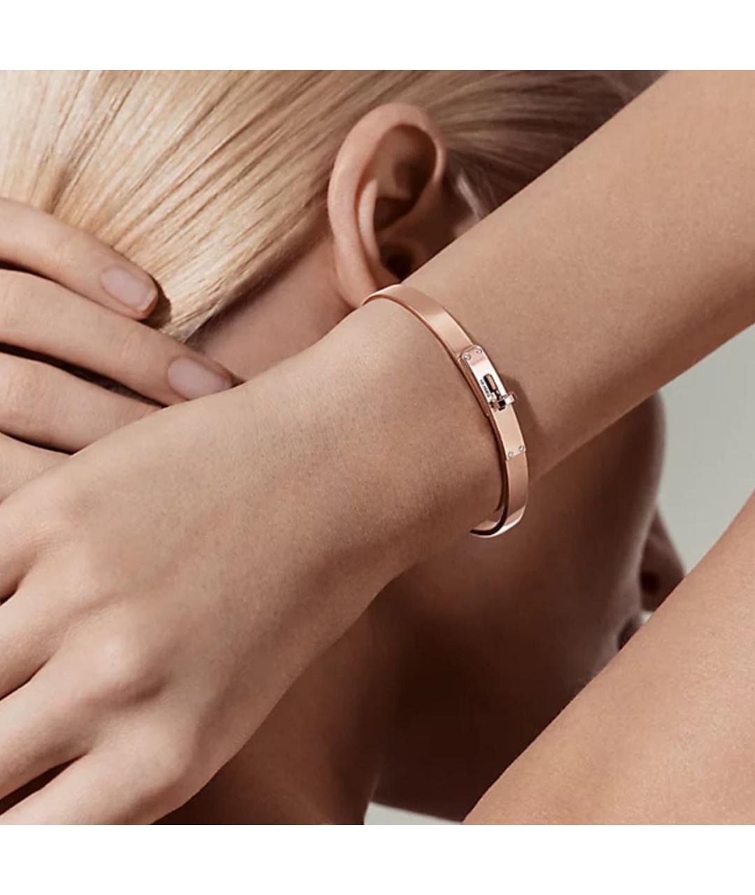 HERMES Золотой браслет из розового золота, фото 5