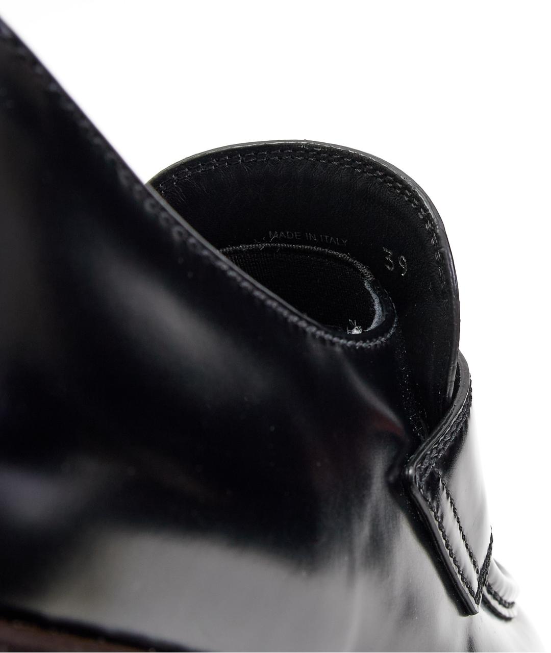 PRADA Черные кожаные лоферы, фото 5