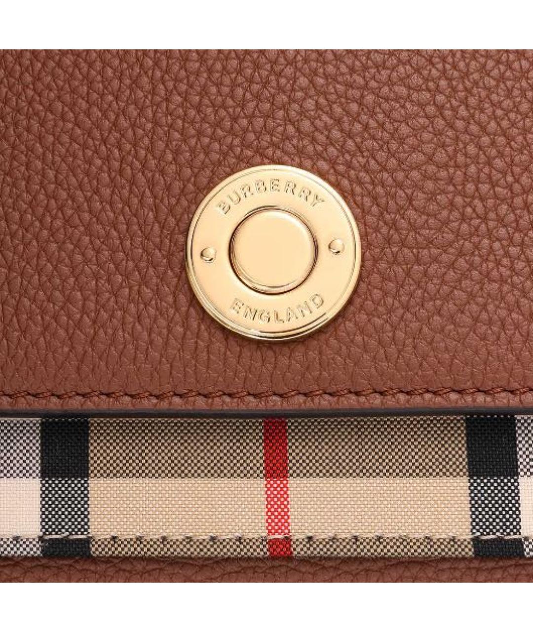 BURBERRY Бежевая кожаная сумка через плечо, фото 6
