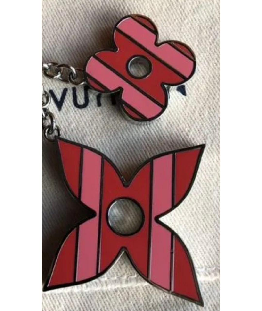 LOUIS VUITTON Красный брелок, фото 4