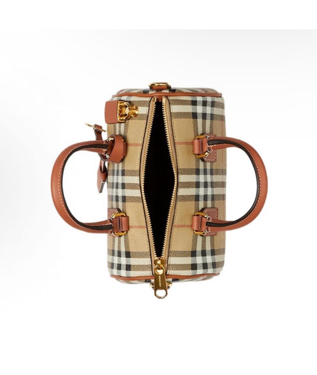 BURBERRY Бежевая сумка с короткими ручками, фото 4