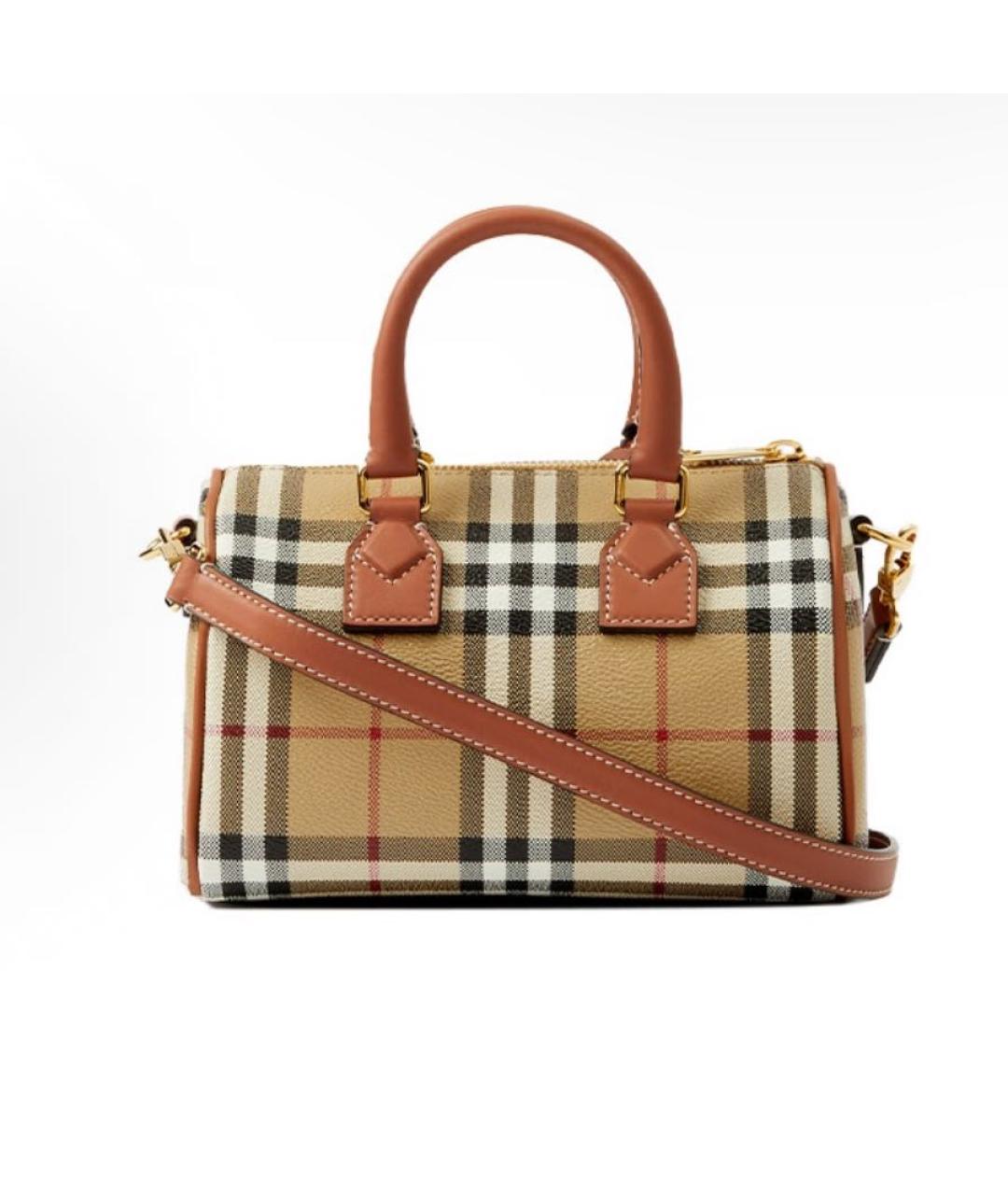 BURBERRY Бежевая сумка с короткими ручками, фото 3