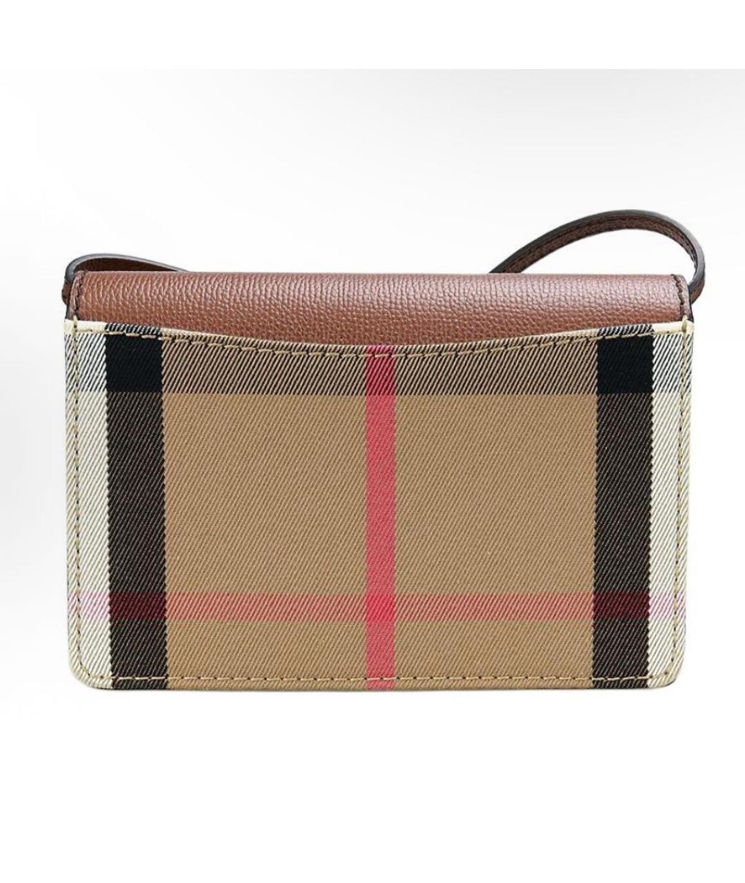 BURBERRY Бежевая кожаная сумка через плечо, фото 2