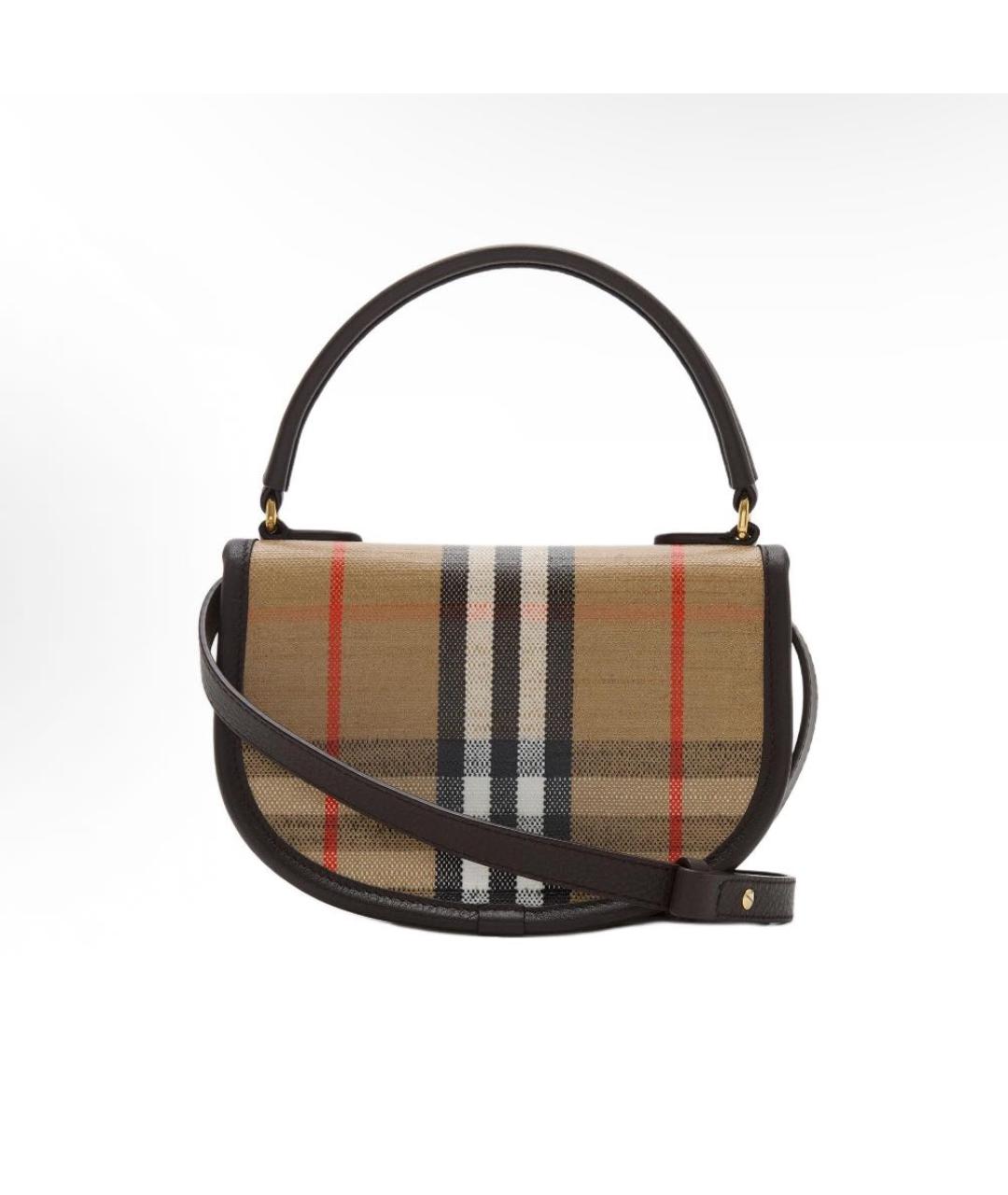 BURBERRY Бежевая кожаная сумка через плечо, фото 3