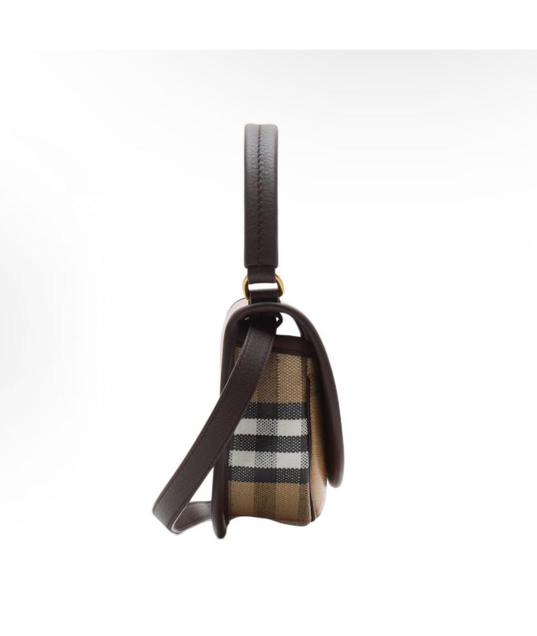 BURBERRY Бежевая кожаная сумка через плечо, фото 2