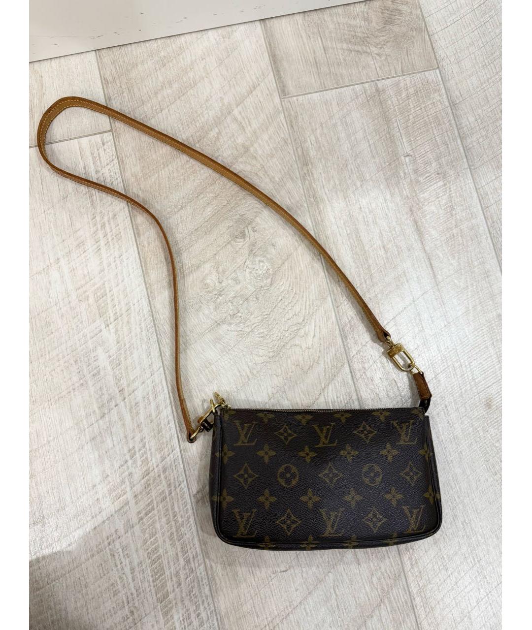 LOUIS VUITTON Коричневая сумка через плечо, фото 5