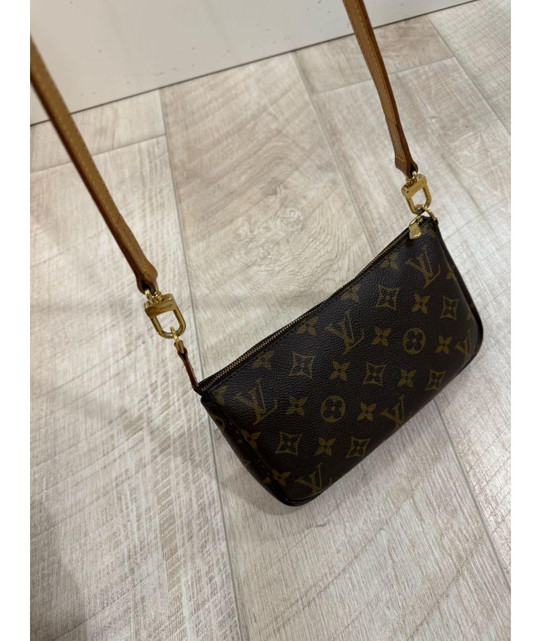 LOUIS VUITTON Коричневая сумка через плечо, фото 2