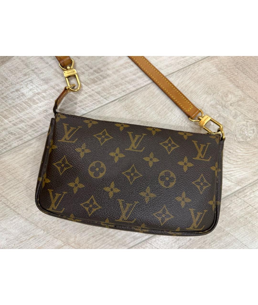 LOUIS VUITTON Коричневая сумка через плечо, фото 3