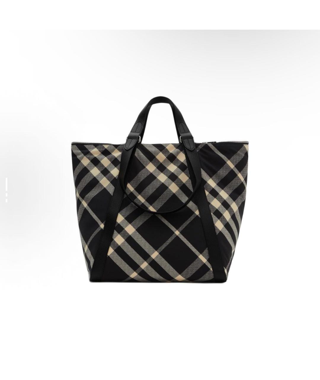 BURBERRY Черная сумка тоут, фото 6