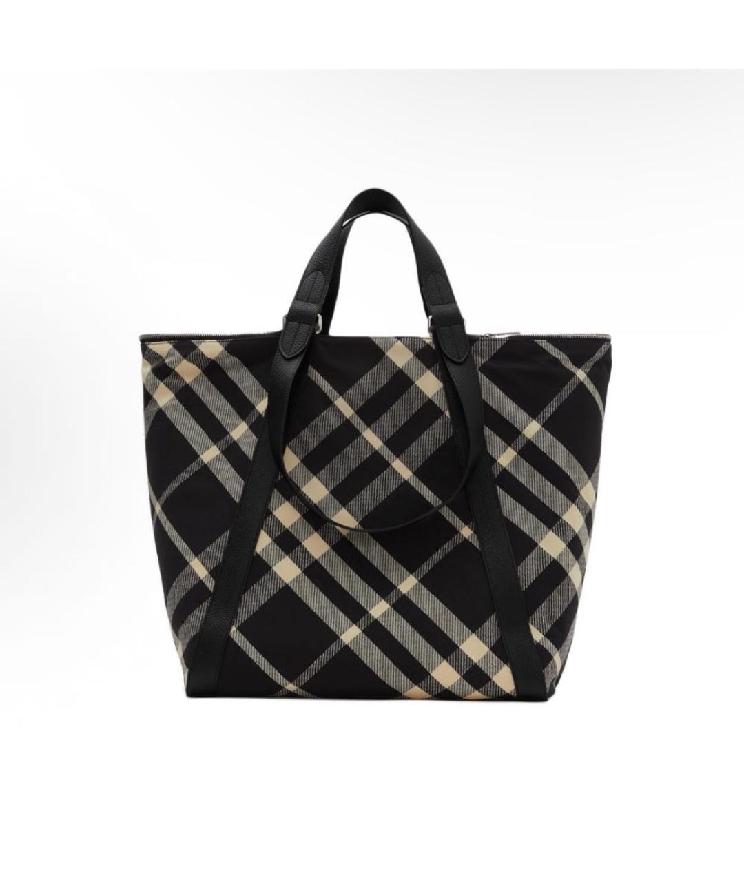 BURBERRY Черная сумка тоут, фото 3