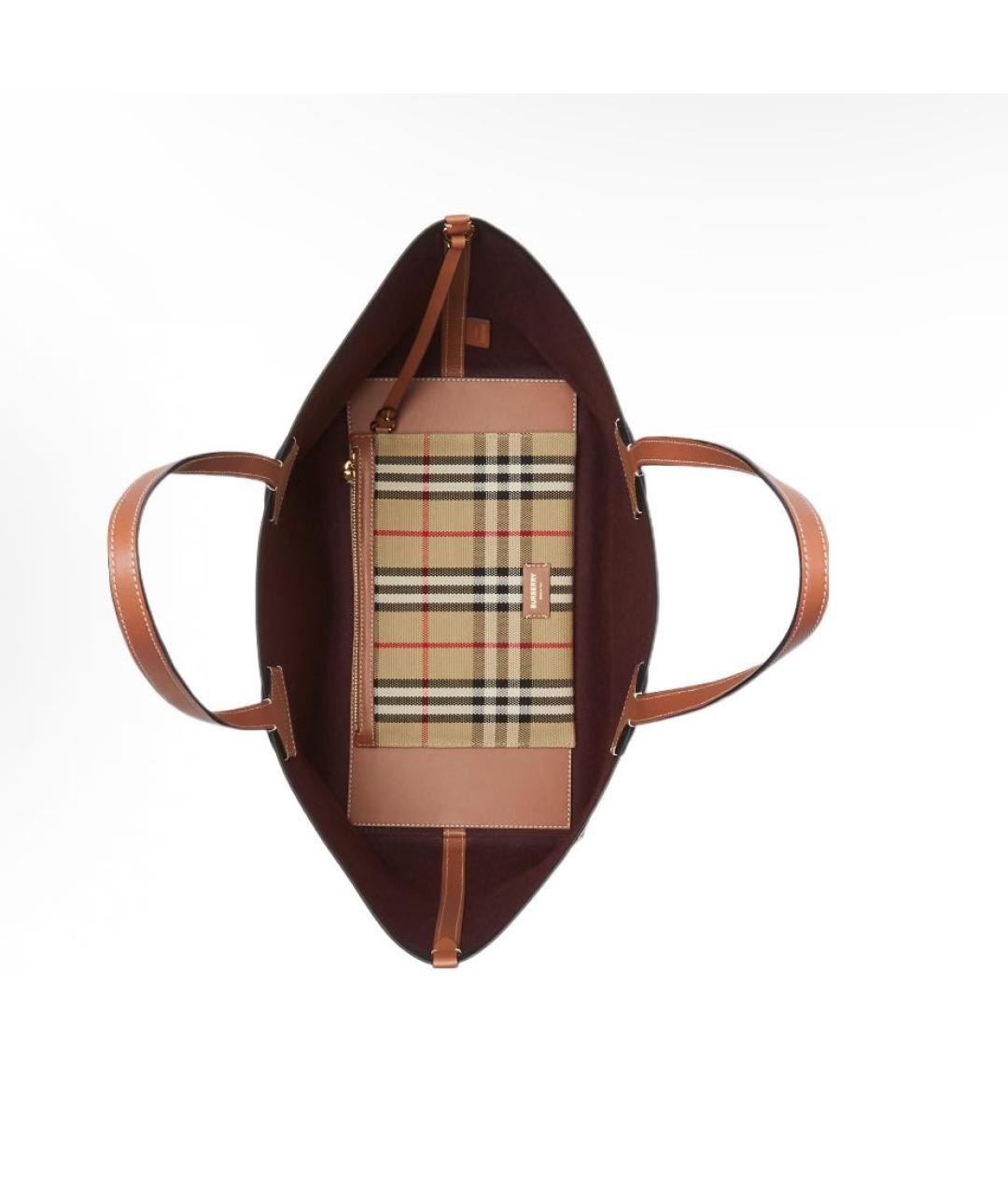 BURBERRY Бежевая сумка тоут, фото 4