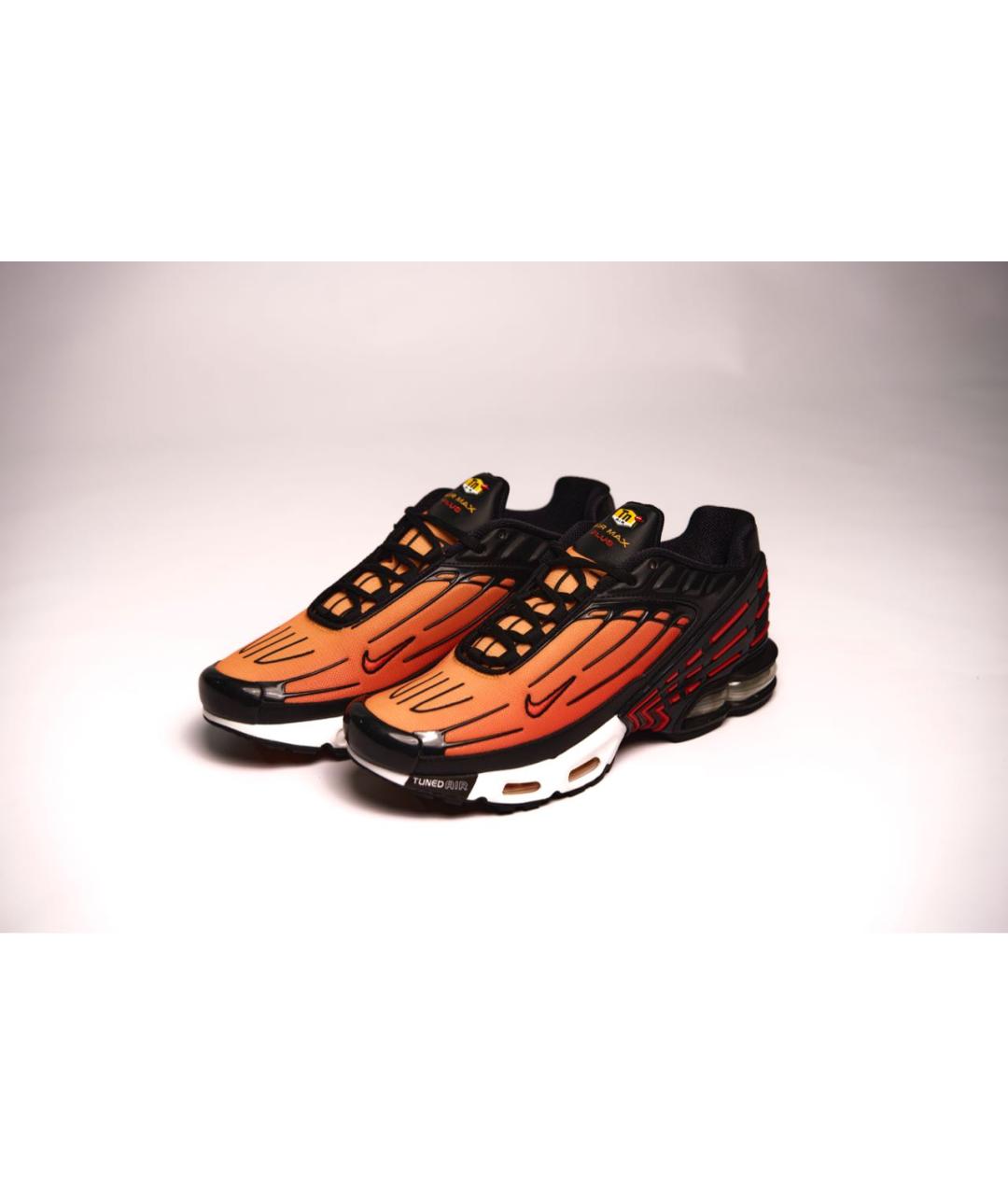 NIKE Оранжевое текстильные низкие кроссовки / кеды, фото 2