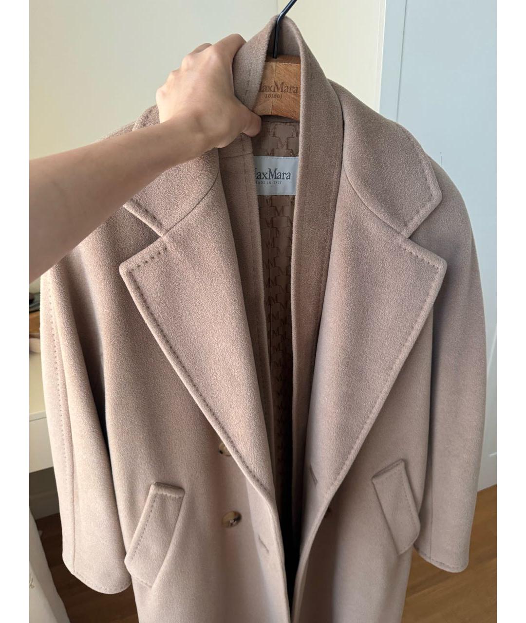 MAX MARA Бежевое шерстяное пальто, фото 2
