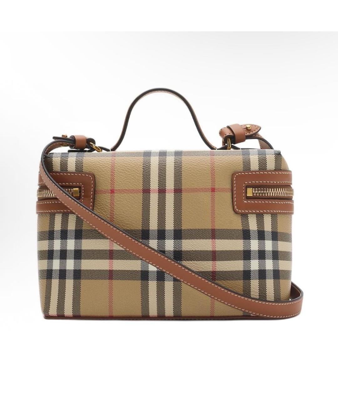 BURBERRY Бежевая сумка с короткими ручками, фото 4