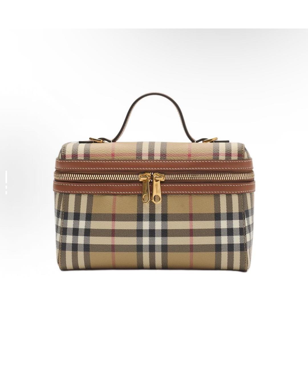 BURBERRY Бежевая сумка с короткими ручками, фото 6