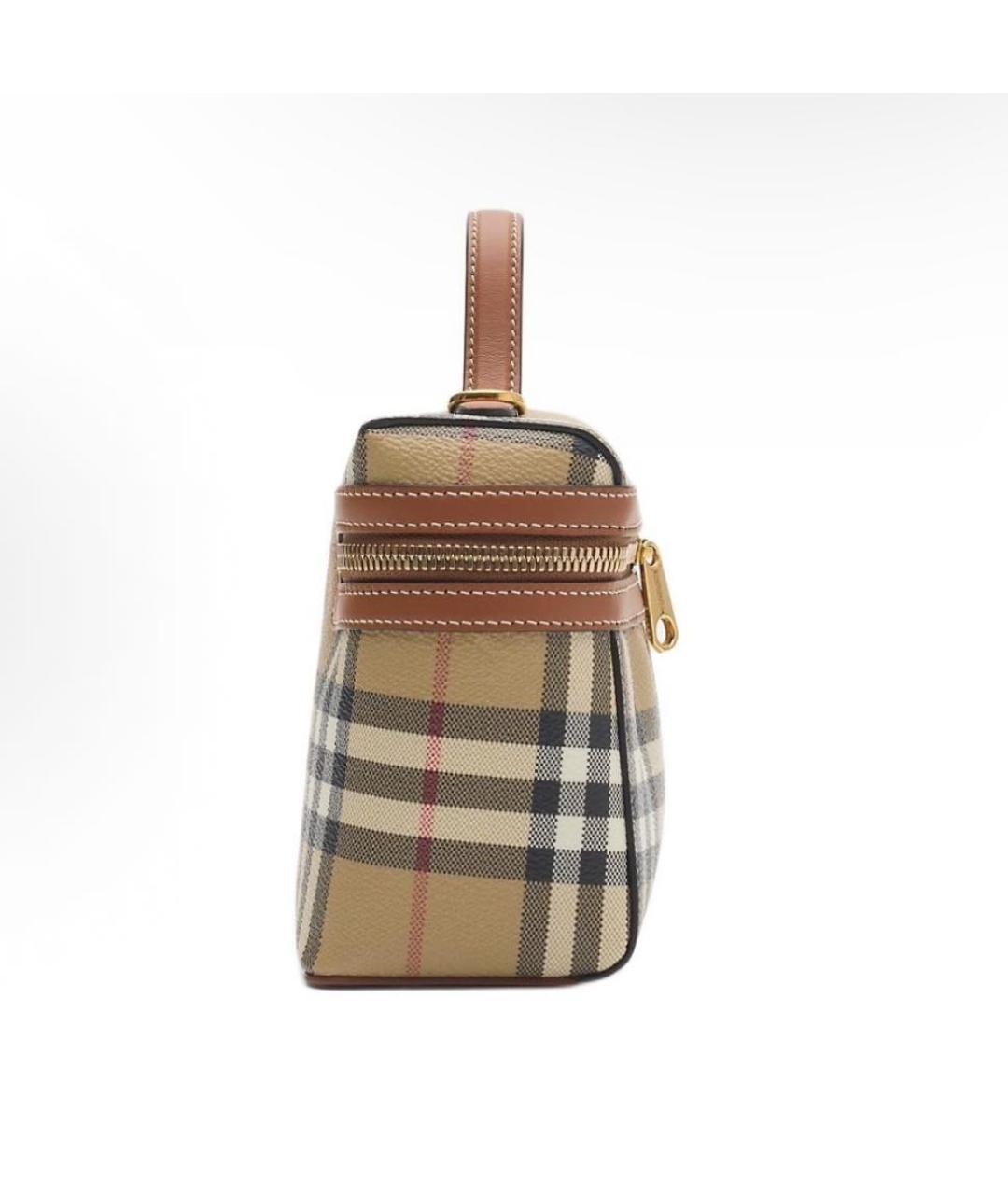 BURBERRY Бежевая сумка с короткими ручками, фото 3