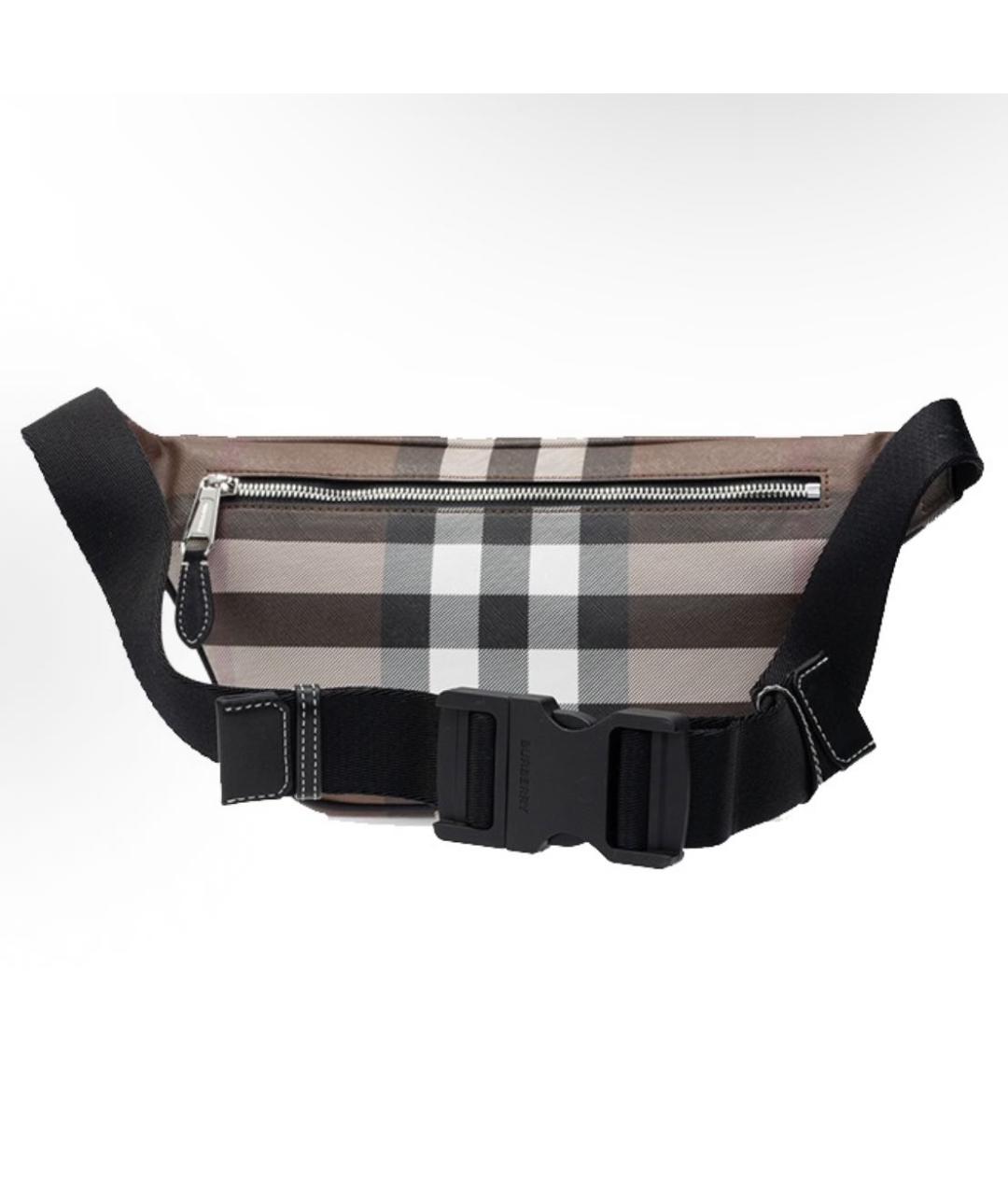 BURBERRY Коричневая поясная сумка, фото 3