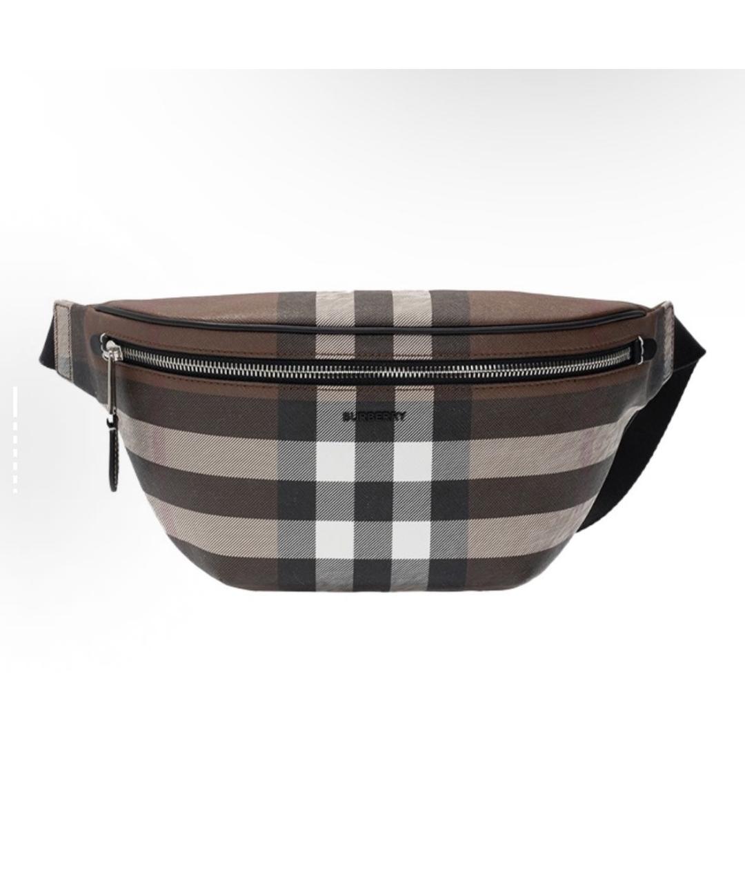 BURBERRY Коричневая поясная сумка, фото 4