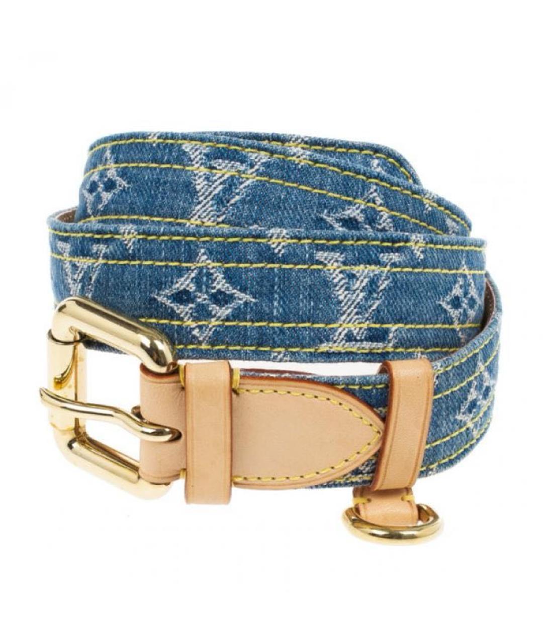 LOUIS VUITTON Синий ремень, фото 3