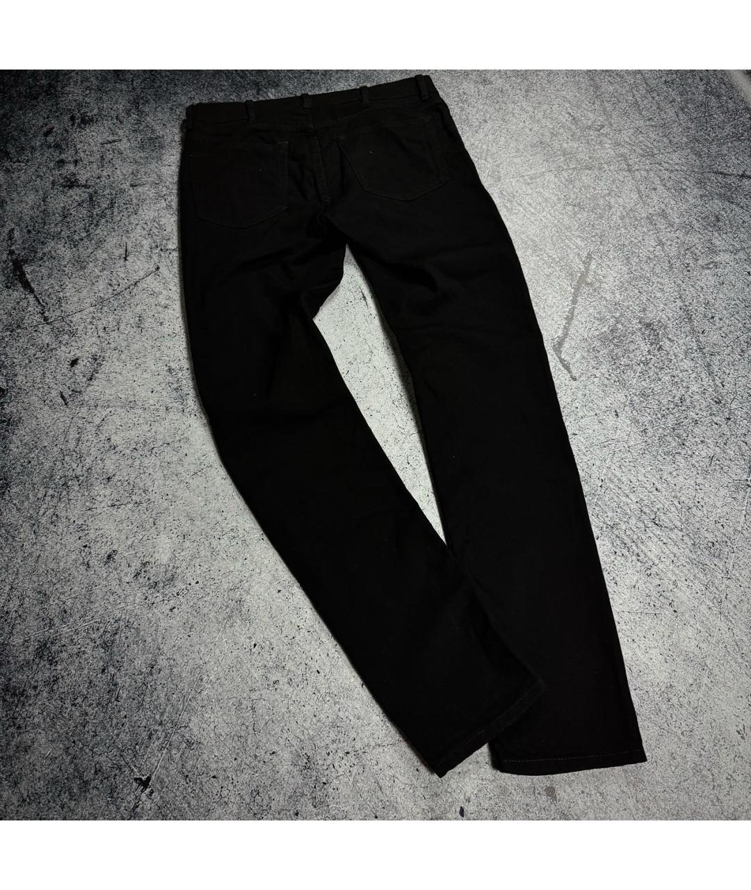 ACNE STUDIOS Черные хлопко-полиэстеровые прямые джинсы, фото 7
