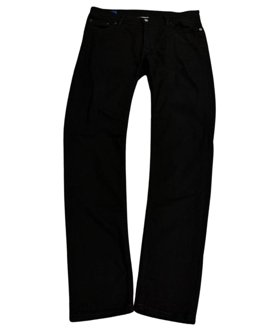 ACNE STUDIOS Черные хлопко-полиэстеровые прямые джинсы, фото 1