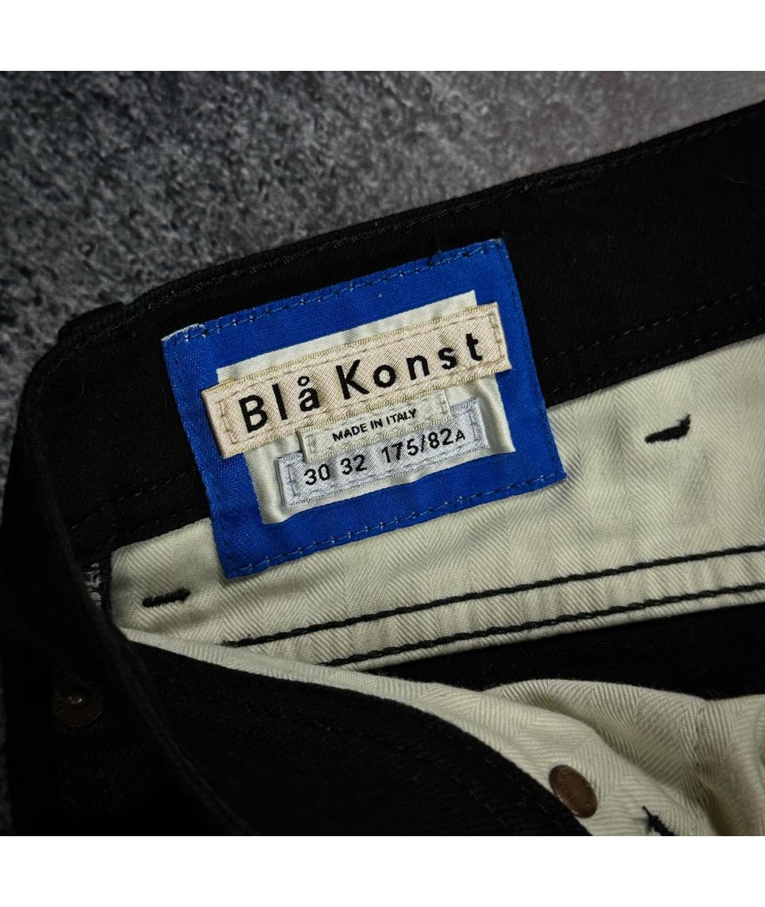 ACNE STUDIOS Черные хлопко-полиэстеровые прямые джинсы, фото 4