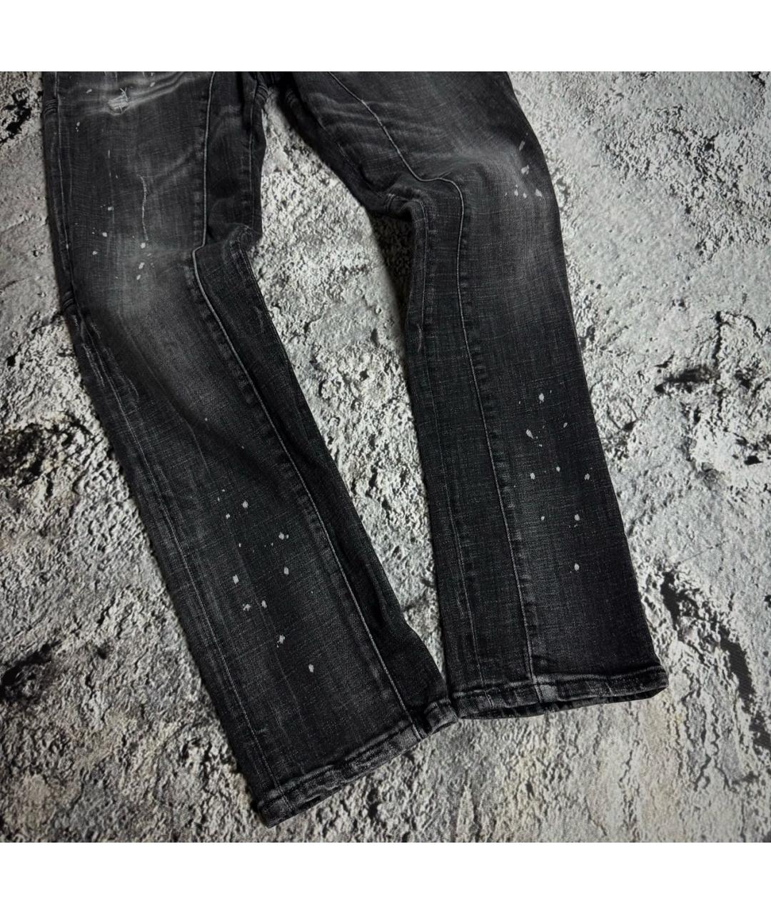 DSQUARED2 Черные хлопко-эластановые джинсы, фото 3