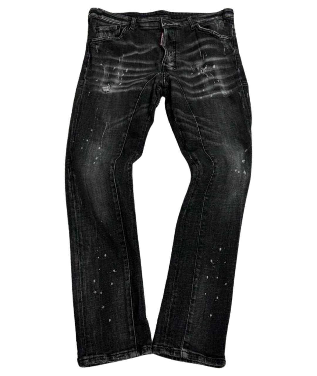 DSQUARED2 Черные хлопко-эластановые джинсы, фото 1