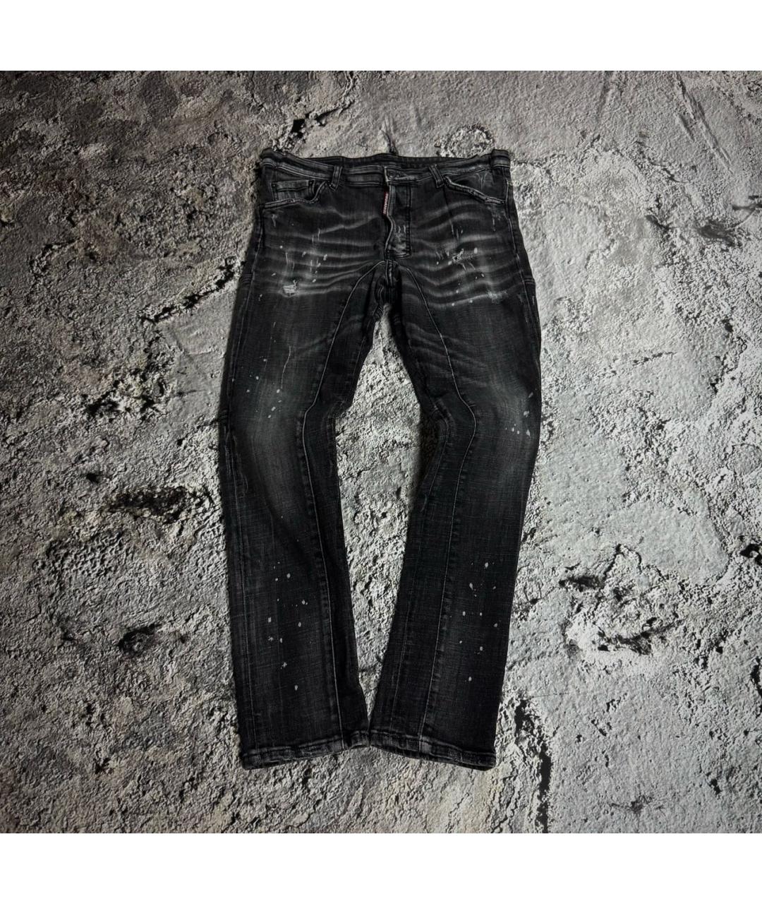 DSQUARED2 Черные хлопко-эластановые джинсы, фото 6