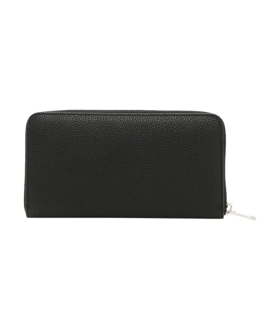 CHRISTIAN DIOR Черный кожаный кошелек, фото 2