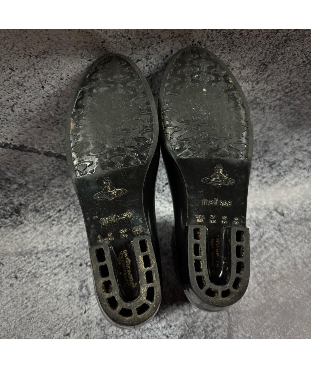 VIVIENNE WESTWOOD Черные резиновые полусапоги, фото 6