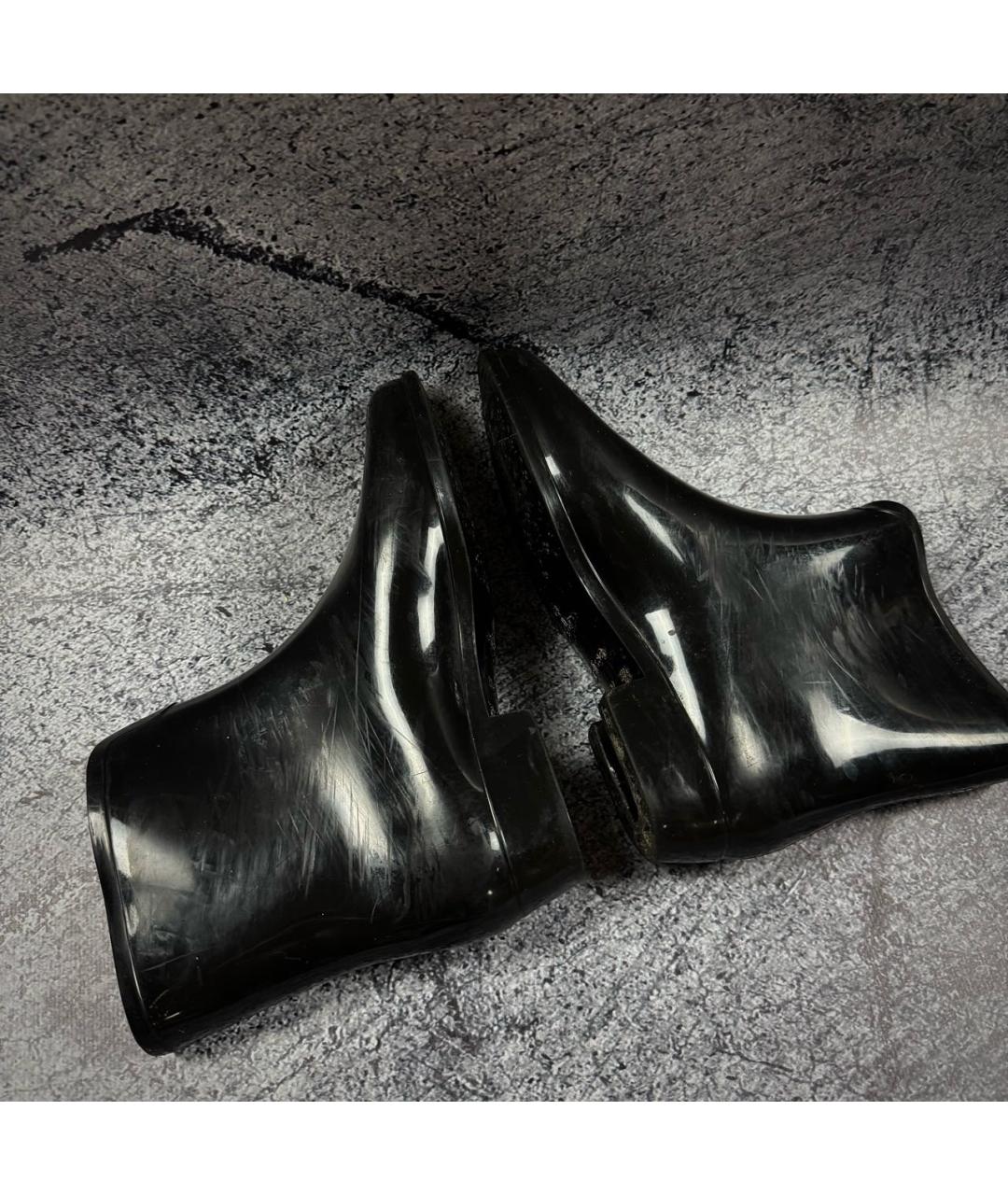 VIVIENNE WESTWOOD Черные резиновые полусапоги, фото 4